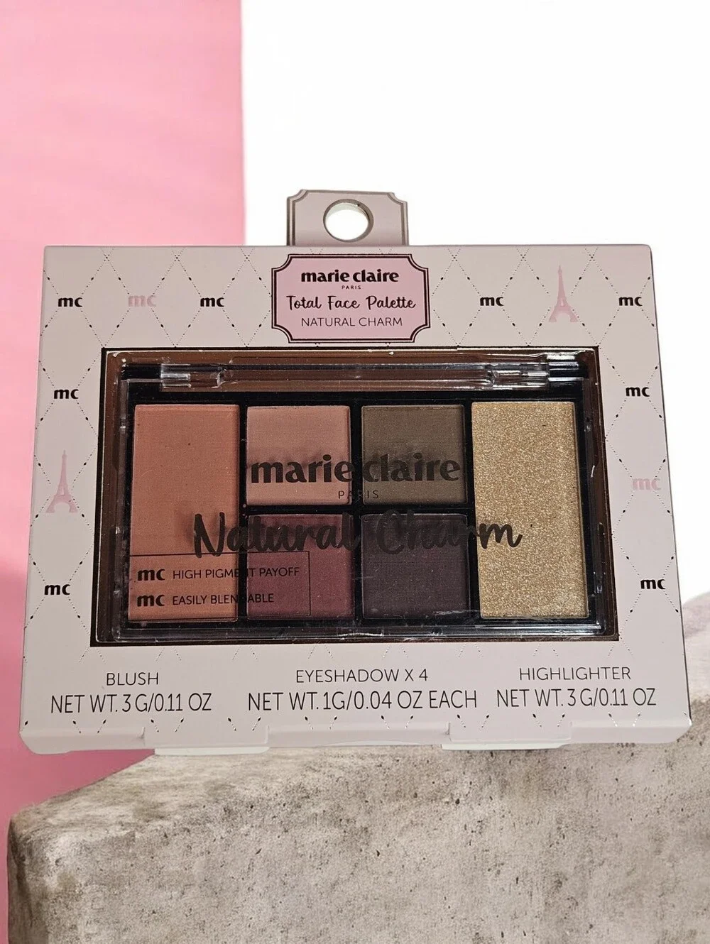 TOTAL FACE PALETTE NATURAL CHARM BY MARIE CLAIRE PARIS  1 PC
